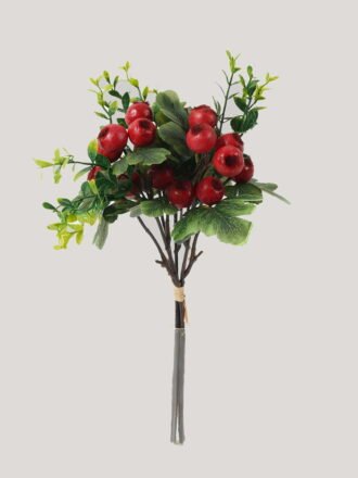 Artificial Branch fruit 20*20*35cm Hawthorn *3 bush GS-57723003-O1 Bouquet 3,000+ sqm showroom with thousands of artificial flowers, plants & trees ready for global sourcing.