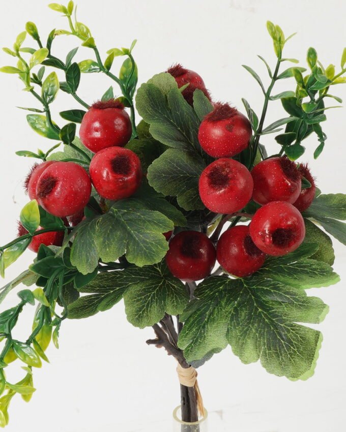 Artificial Branch fruit 20*20*35cm Hawthorn *3 bush GS-57723003-R1 Bouquet YeahFlower is one of Chinese leading OEM manufacturers and exporters , supplying the silk flowers, wholesale artificial trees
