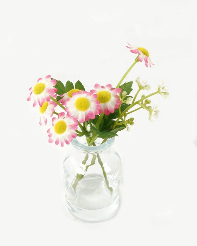 Artificial Flower 8*6*15cm Chamomile  in glass ware GS-16823029-R1 Potted Flowers&Plants YeahFlower is one of Chinese leading OEM manufacturers and exporters , supplying the silk flowers, wholesale artificial trees