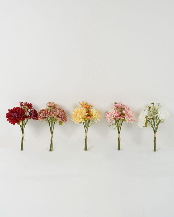 Artificial Flower 17*17*28cm Dahlia *4 bundle GS-58823022 Bouquet YeahFlower is one of Chinese leading OEM manufacturers and exporters , supplying the silk flowers, wholesale artificial trees