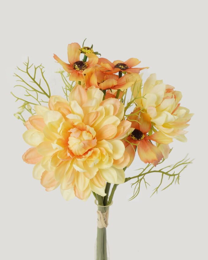 Artificial Flower 17*17*28cm Dahlia *4 bundle GS-58823022 Bouquet YeahFlower is one of Chinese leading OEM manufacturers and exporters , supplying the silk flowers, wholesale artificial trees