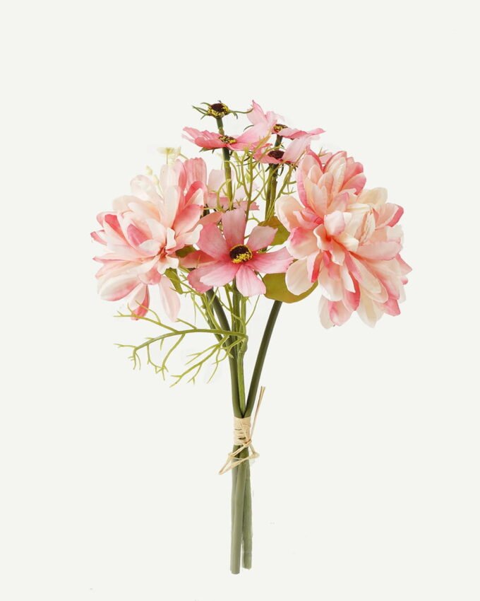 Artificial Flower 17*17*28cm Dahlia *4 bundle GS-58823022 Bouquet YeahFlower is one of Chinese leading OEM manufacturers and exporters , supplying the silk flowers, wholesale artificial trees