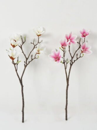 Artificial Flower 22*22*48cm Magnolia *2 single stem GS-66923015-W1 Single Flowers 3,000+ sqm showroom with thousands of artificial flowers, plants & trees ready for global sourcing.