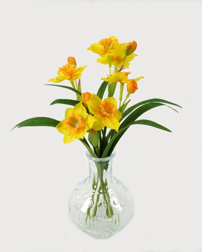 Artificial Flower 25*17*33cm Narcissus in glass ware GS-16823032-Y1 Potted Flowers&Plants YeahFlower is one of Chinese leading OEM manufacturers and exporters , supplying the silk flowers, wholesale artificial trees