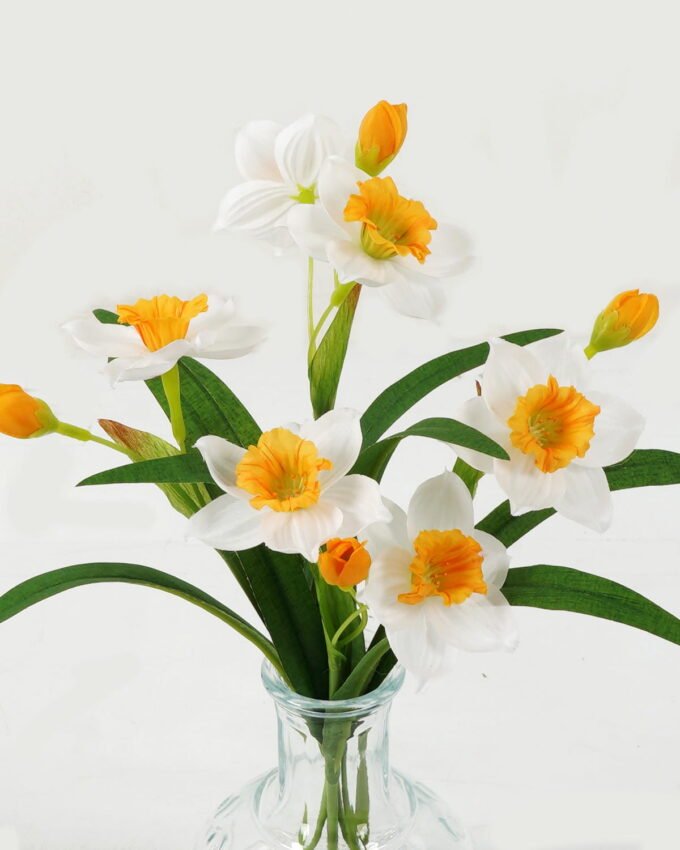 Artificial Flower 25*17*33cm Narcissus in glass ware GS-16823032 Potted Flowers&Plants YeahFlower is one of Chinese leading OEM manufacturers and exporters , supplying the silk flowers, wholesale artificial trees