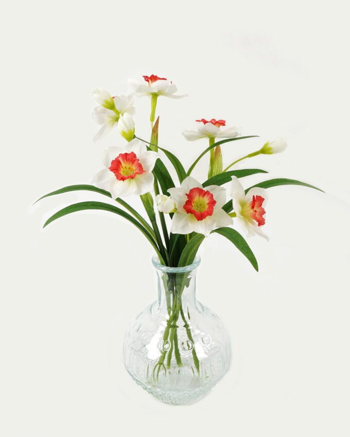 Artificial Flower 25*17*33cm Narcissus in glass ware GS-16823032 Potted Flowers&Plants YeahFlower is one of Chinese leading OEM manufacturers and exporters , supplying the silk flowers, wholesale artificial trees