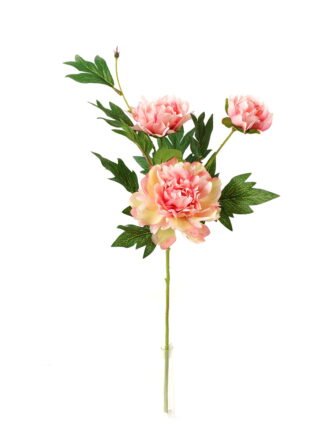 Artificial Flower 19*19*60cm Peony *3 single stem GS-16823016 Single Flowers 3,000+ sqm showroom with thousands of artificial flowers, plants & trees ready for global sourcing.