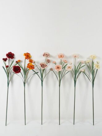 Artificial Flower 23*23*69cm Rose *4 single stem GS-128J23005 Single Flowers 3,000+ sqm showroom with thousands of artificial flowers, plants & trees ready for global sourcing.