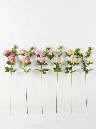 Artificial Flower 21*21*81cm Rose *3 single stem GS-128J23008-P1 Single Flowers 3,000+ sqm showroom with thousands of artificial flowers, plants & trees ready for global sourcing.