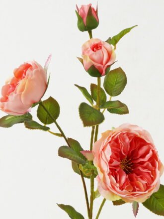 Artificial Flower 23*23*69cm Rose *4 single stem GS-128J23005 Single Flowers 3,000+ sqm showroom with thousands of artificial flowers, plants & trees ready for global sourcing.