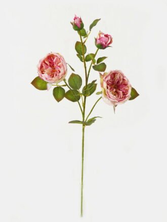 Artificial Flower 21*21*81cm Rose *3 single stem GS-128J23008 Single Flowers 3,000+ sqm showroom with thousands of artificial flowers, plants & trees ready for global sourcing.