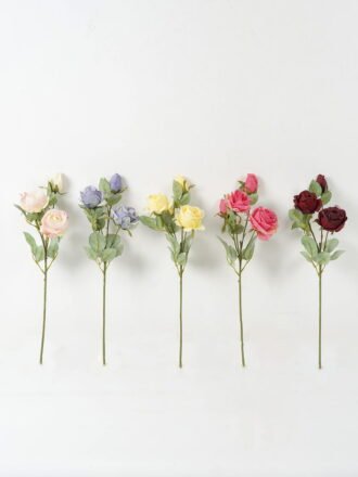 Artificial Flower 10*10*54cm Rose single stem GS-58823009-W1 Single Flowers 3,000+ sqm showroom with thousands of artificial flowers, plants & trees ready for global sourcing.