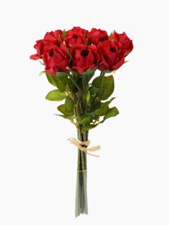 Artificial Flower 16*16*32cm Rose *5 bundle GS-128J23007-P3 Bouquet 3,000+ sqm showroom with thousands of artificial flowers, plants & trees ready for global sourcing.