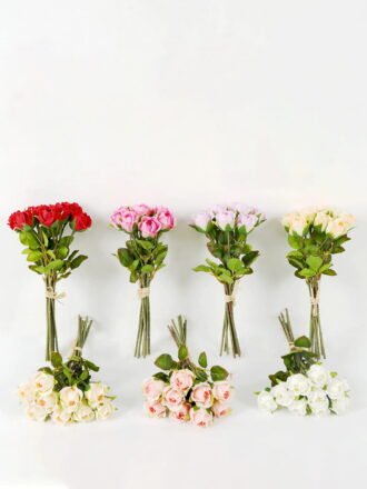 Artificial Flower 16*16*32cm Rose *5 bundle GS-128J23007-P1 Bouquet 3,000+ sqm showroom with thousands of artificial flowers, plants & trees ready for global sourcing.