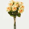Artificial Flower 16*16*32cm Rose *5 bundle GS-128J23007 Bouquet YeahFlower is one of Chinese leading OEM manufacturers and exporters , supplying the silk flowers, wholesale artificial trees
