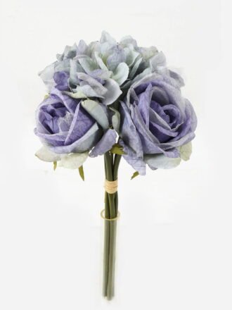 Artificial Flower 18*18*29cm Rose *5 bundle GS-58823010 Bouquet 3,000+ sqm showroom with thousands of artificial flowers, plants & trees ready for global sourcing.