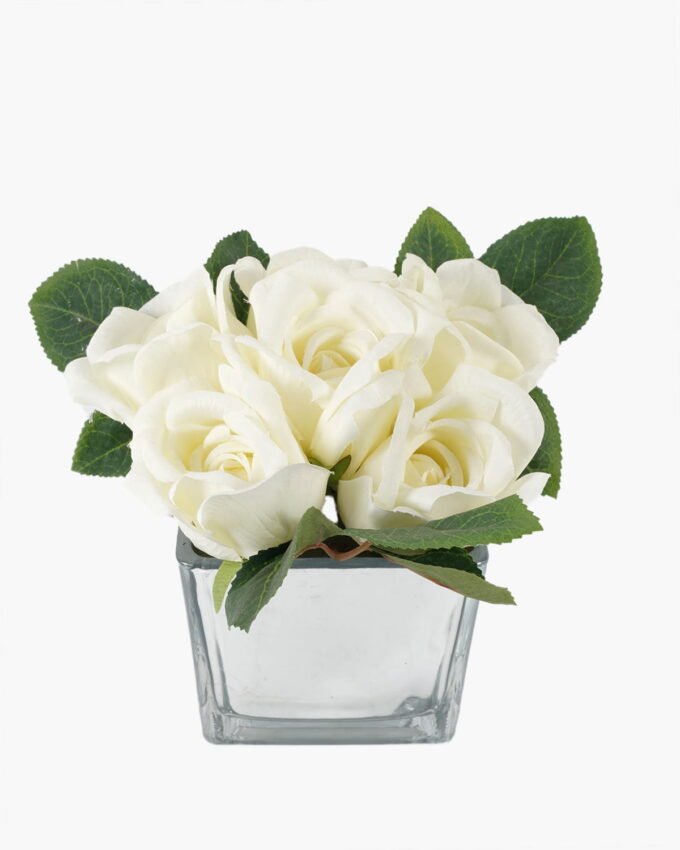 Artificial Flower 16*16*16.5cm Rose in Silver Glass pot GS-03319004 Potted Flowers&Plants YeahFlower is one of Chinese leading OEM manufacturers and exporters , supplying the silk flowers, wholesale artificial trees
