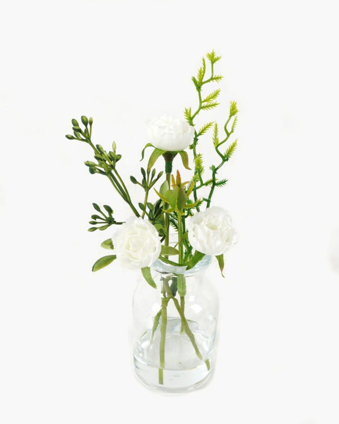 Artificial Flower 13*8*15cm Rose in glass ware GS-16823028-W1 Potted Flowers&Plants YeahFlower is one of Chinese leading OEM manufacturers and exporters , supplying the silk flowers, wholesale artificial trees