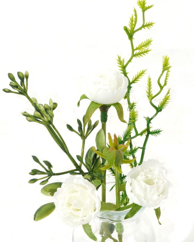 Artificial Flower 13*8*15cm Rose in glass ware GS-16823028-W1 Potted Flowers&Plants YeahFlower is one of Chinese leading OEM manufacturers and exporters , supplying the silk flowers, wholesale artificial trees