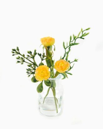 Artificial Flower 13*8*15cm Rose in glass ware GS-16823028-Y1 Potted Flowers&Plants YeahFlower is one of Chinese leading OEM manufacturers and exporters , supplying the silk flowers, wholesale artificial trees