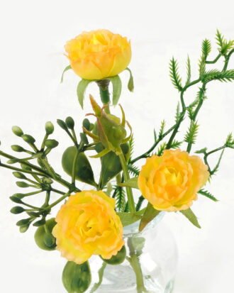 Artificial Flower 13*8*15cm Rose in glass ware GS-16823028-Y1 Potted Flowers&Plants YeahFlower is one of Chinese leading OEM manufacturers and exporters , supplying the silk flowers, wholesale artificial trees