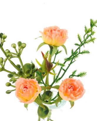 Artificial Flower 13*8*15cm Rose in glass ware GS-16823028 Potted Flowers&Plants YeahFlower is one of Chinese leading OEM manufacturers and exporters , supplying the silk flowers, wholesale artificial trees