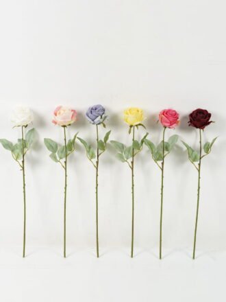 Artificial Flower 10*10*54cm Rose single stem GS-58823009-P2 Single Flowers 3,000+ sqm showroom with thousands of artificial flowers, plants & trees ready for global sourcing.