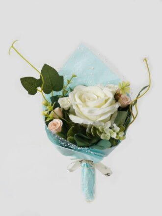 Artificial Flower 16*16*32cm Rose *5 bundle GS-128J23007-W1 Bouquet 3,000+ sqm showroom with thousands of artificial flowers, plants & trees ready for global sourcing.