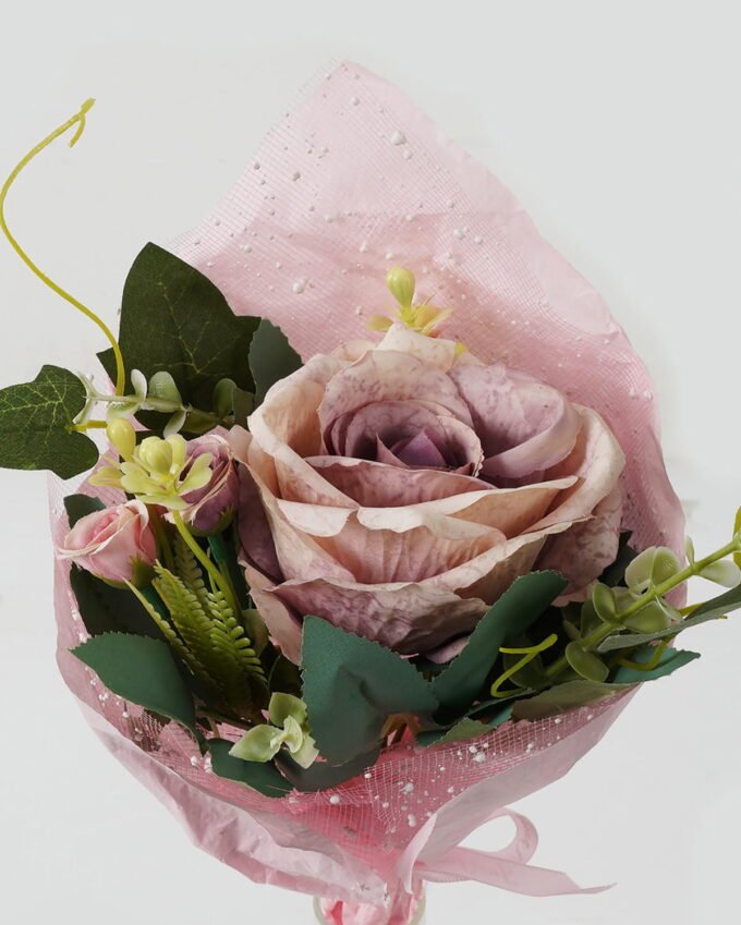 Artificial Flower 17*25CM Rose?with?paper?wrapped GS-59220012-Z2 Bouquet YeahFlower is one of Chinese leading OEM manufacturers and exporters , supplying the silk flowers, wholesale artificial trees