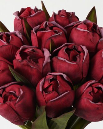 Artificial Flower 18*18*34cm Tulipa *12 bundle(Burn the side) GS-12823003-R1 Bouquet YeahFlower is one of Chinese leading OEM manufacturers and exporters , supplying the silk flowers, wholesale artificial trees