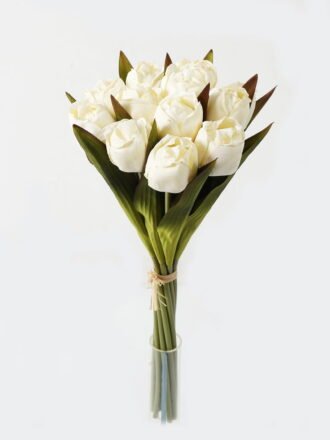 Artificial Flower 18*18*34cm Tulipa *12 bundle(Burn the side) GS-12823003-R1 Bouquet 3,000+ sqm showroom with thousands of artificial flowers, plants & trees ready for global sourcing.