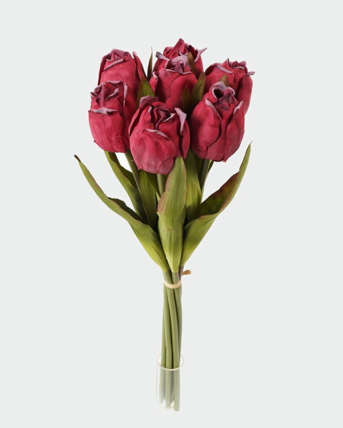Artificial Flower 15*15*41cm Tulipa *7 bundle(Burn the side) GS-12823004-R1 Bouquet YeahFlower is one of Chinese leading OEM manufacturers and exporters , supplying the silk flowers, wholesale artificial trees