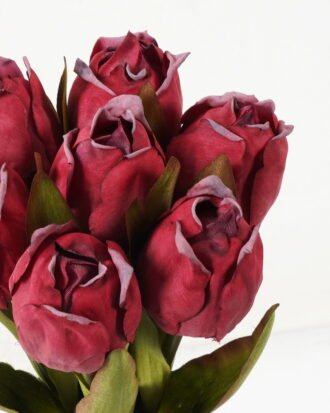 Artificial Flower 15*15*41cm Tulipa *7 bundle(Burn the side) GS-12823004-R1 Bouquet YeahFlower is one of Chinese leading OEM manufacturers and exporters , supplying the silk flowers, wholesale artificial trees