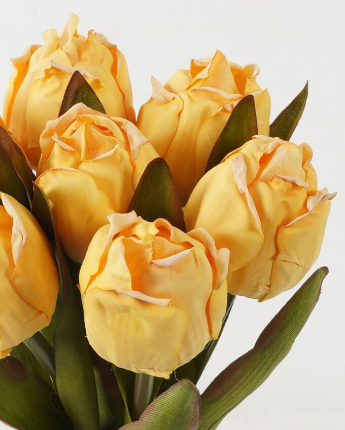 Artificial Flower 15*15*41cm Tulipa *7 bundle(Burn the side) GS-12823004-Y1 Bouquet YeahFlower is one of Chinese leading OEM manufacturers and exporters , supplying the silk flowers, wholesale artificial trees