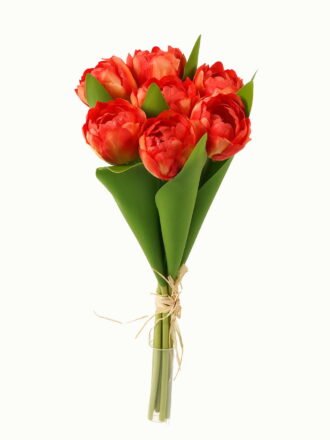 Artificial Flower 16*16*40cm Tulipa *7 bundle GS-128J23013 Bouquet 3,000+ sqm showroom with thousands of artificial flowers, plants & trees ready for global sourcing.