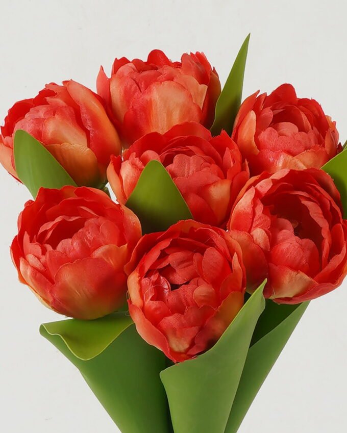 Artificial Flower 16*16*40cm Tulipa *7 bundle GS-128J23013-O2 Bouquet YeahFlower is one of Chinese leading OEM manufacturers and exporters , supplying the silk flowers, wholesale artificial trees