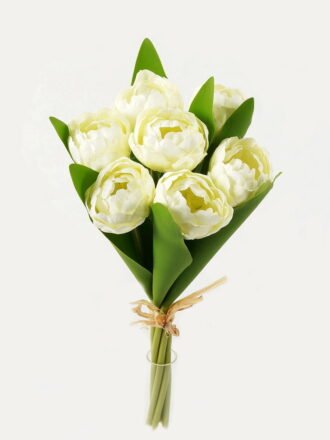 Artificial Flower 12*12*32cm Tulipa *7 bundle GS-128J23015 Bouquet 3,000+ sqm showroom with thousands of artificial flowers, plants & trees ready for global sourcing.