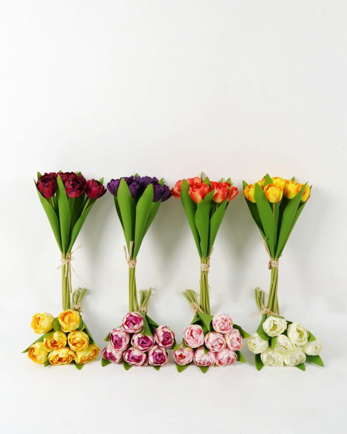 Artificial Flower 16*16*40cm Tulipa *7 bundle GS-128J23013 Bouquet YeahFlower is one of Chinese leading OEM manufacturers and exporters , supplying the silk flowers, wholesale artificial trees
