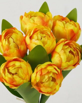 Artificial Flower 16*16*40cm Tulipa *7 bundle GS-128J23013 Bouquet YeahFlower is one of Chinese leading OEM manufacturers and exporters , supplying the silk flowers, wholesale artificial trees