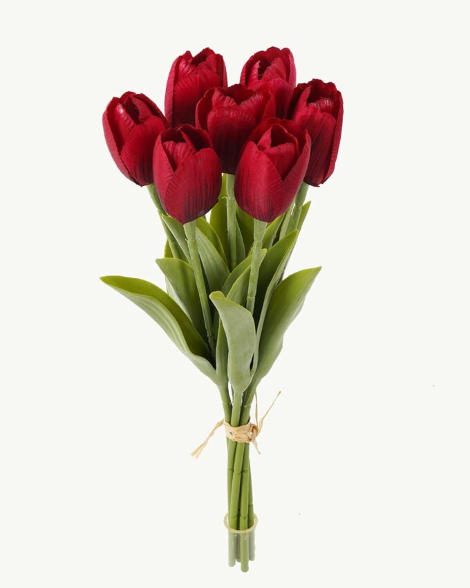Artificial Flower 12*12*32cm Tulipa *7 bundle GS-128J23015-R1 Bouquet YeahFlower is one of Chinese leading OEM manufacturers and exporters , supplying the silk flowers, wholesale artificial trees
