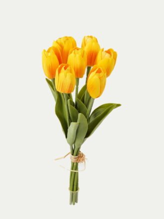Artificial Flower 14*14*33cm Tulipa *7 bundle GS-128J23016 Bouquet 3,000+ sqm showroom with thousands of artificial flowers, plants & trees ready for global sourcing.