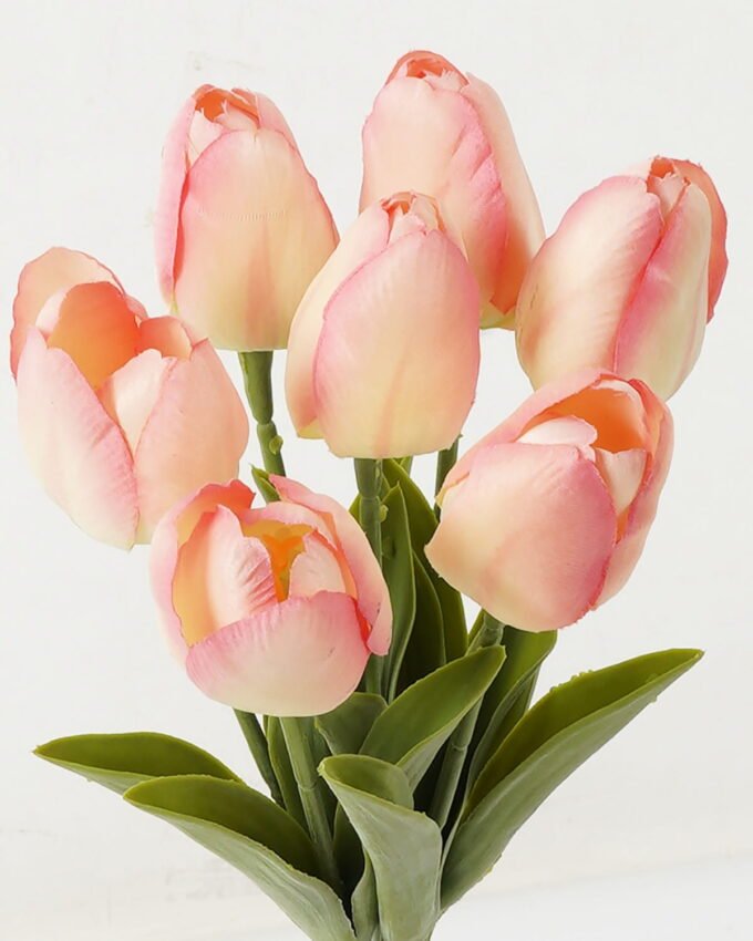 Artificial Flower 14*14*33cm Tulipa *7 bundle GS-128J23016-P2 Bouquet YeahFlower is one of Chinese leading OEM manufacturers and exporters , supplying the silk flowers, wholesale artificial trees