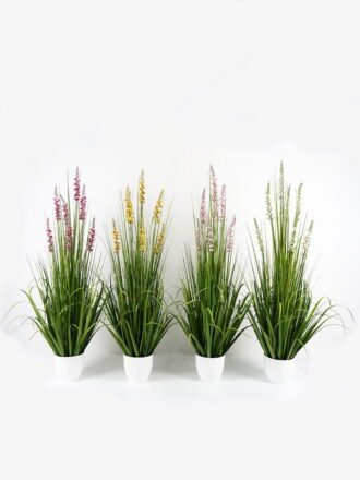 Artificial Grass 55*55*100cm Bellflower grass *5 in PP pot GS-29423003 Grass&PLANT 3,000+ sqm showroom with thousands of artificial flowers, plants & trees ready for global sourcing.