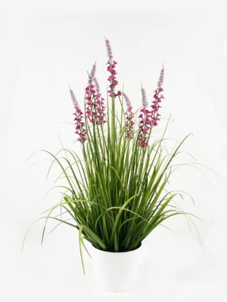 Artificial Grass 60*60*100cm Bellflower grass *7 in PP pot GS-29423004-Y1 Grass&PLANT 3,000+ sqm showroom with thousands of artificial flowers, plants & trees ready for global sourcing.