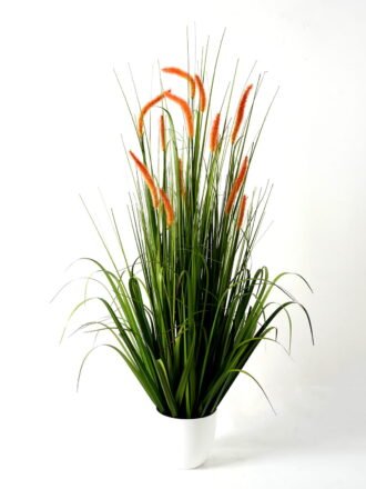 Artificial Grass 70*70*118cm Green bristlegrass *14 in PP pot GS-29423023-Y1 Grass&PLANT 3,000+ sqm showroom with thousands of artificial flowers, plants & trees ready for global sourcing.