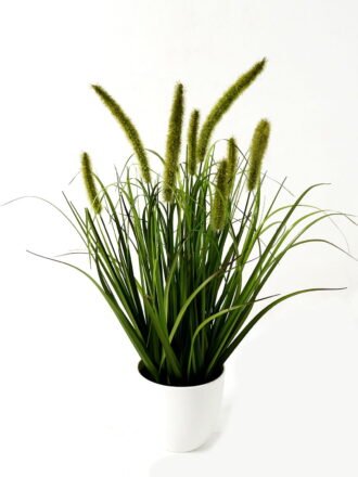 Artificial Grass 50*50*60cm Green bristlegrass *8 in PP pot GS-29423027-P2 Grass&PLANT 3,000+ sqm showroom with thousands of artificial flowers, plants & trees ready for global sourcing.
