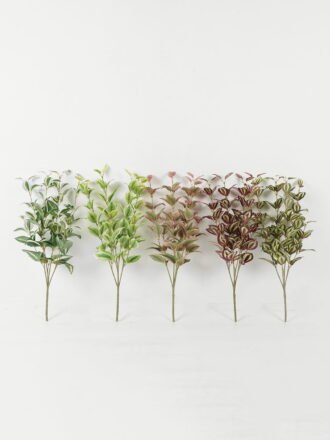 Artificial Plant 23*23*31cm Red vein leaf *4 bush GS-65723003-P1 Leaves&Sprays&Foliages 3,000+ sqm showroom with thousands of artificial flowers, plants & trees ready for global sourcing.