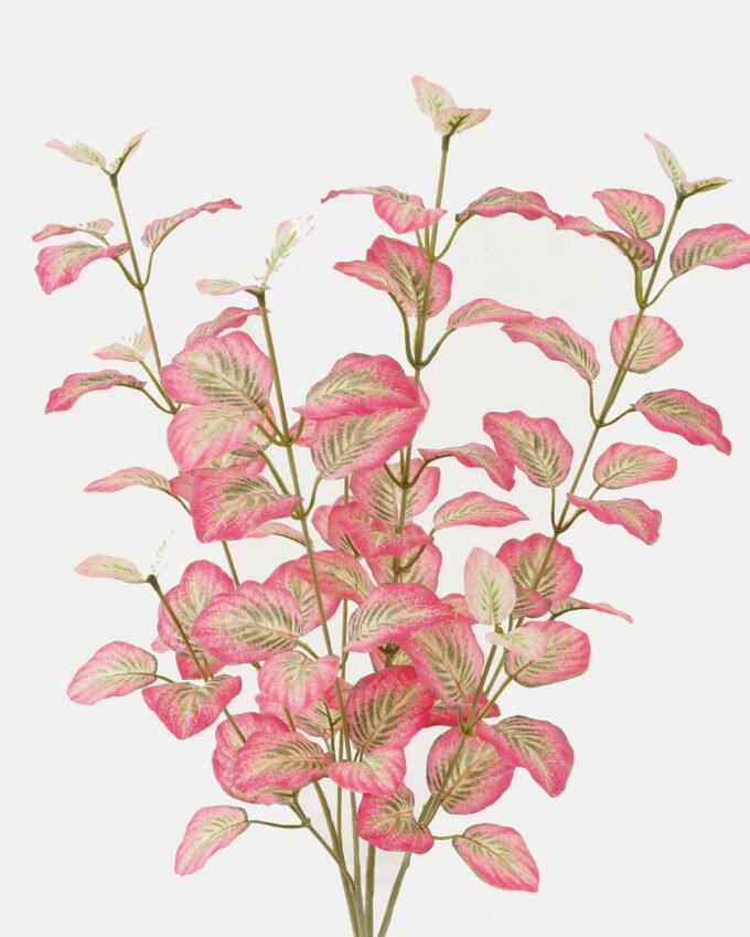 Artificial Plant 25*25*58cm Red vein leaf *4 bush GS-65723002 Leaves&Sprays&Foliages YeahFlower is one of Chinese leading OEM manufacturers and exporters , supplying the silk flowers, wholesale artificial trees