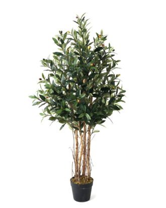 Artificial Tree 60*60*122cm Olive *4 in PP pot /lvs 1128 GS-30623007 Tree&Plant YeahFlower is one of Chinese leading OEM manufacturers and exporters , supplying the silk flowers, wholesale artificial trees