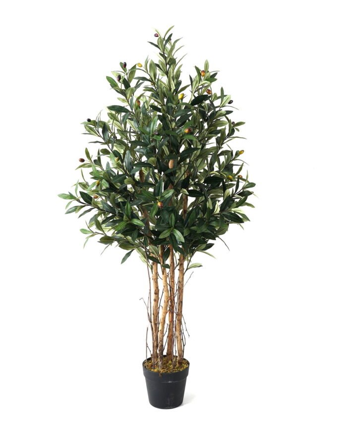 Artificial Tree 60*60*122cm Olive *4 in PP pot /lvs 1128 GS-30623007 Tree&Plant YeahFlower is one of Chinese leading OEM manufacturers and exporters , supplying the silk flowers, wholesale artificial trees